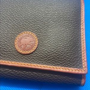 Hunting World brown leather trifold wallet‎